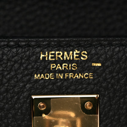 Hermes Togo Lizard Kelly Retourne Touch 25 Black 6 of 13