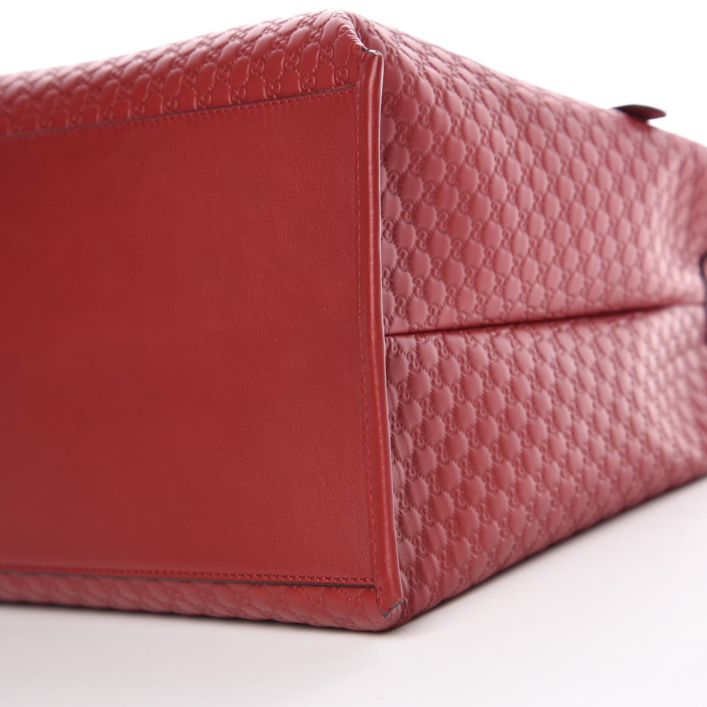 Soft Microguccissima Large Tote Red