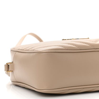 Saint Laurent Calfskin Matelasse Monogram Lou Camera Bag Dark Latte 9 of 10