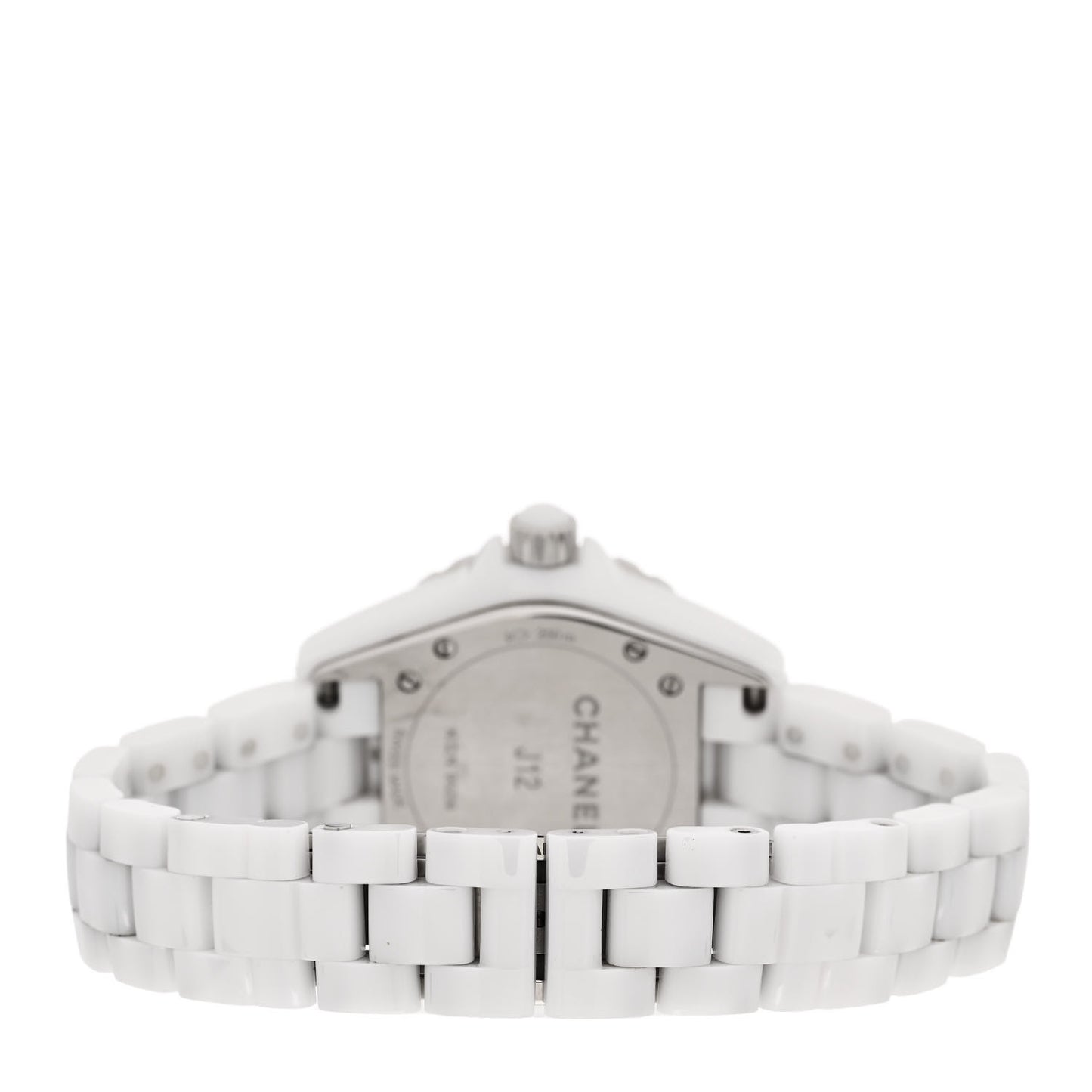 Stainless Steel Ceramic 33mm J12 Quartz Watch White