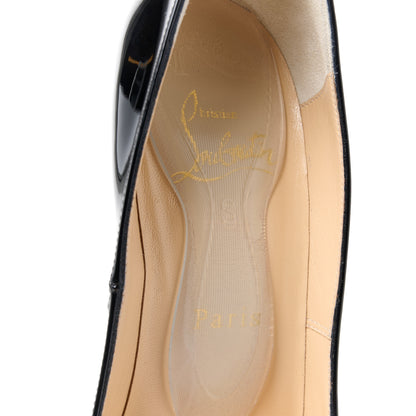 Christian Louboutin Patent New Very Prive 120 Pumps 36.5 Black Red 7 of 8