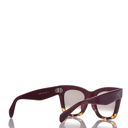 Celine Catherine Sunglasses CL 41098/F/S Burgundy Havana 4 of 6
