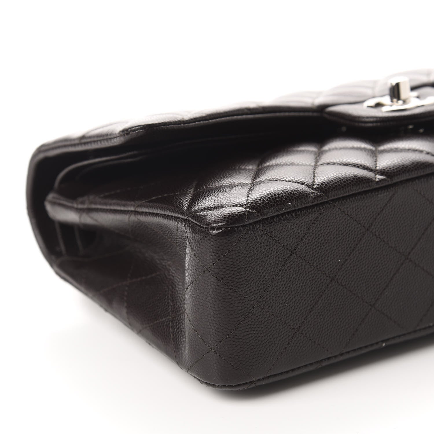 Chanel Caviar Quilted Medium Double Flap Brown 6 of 10