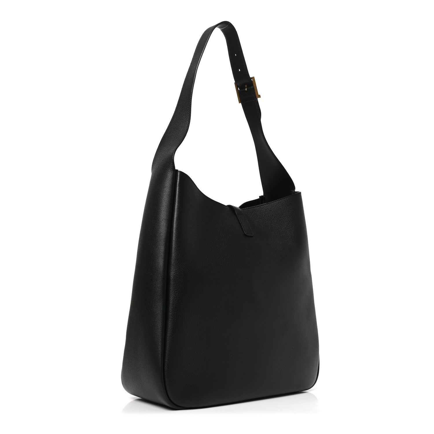 Saint Laurent Smooth Calfskin Large Le 5 A 7 Soft Hobo Black 2 of 10