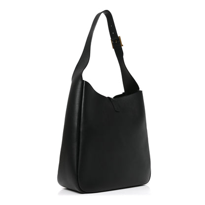 Saint Laurent Smooth Calfskin Large Le 5 A 7 Soft Hobo Black 2 of 10