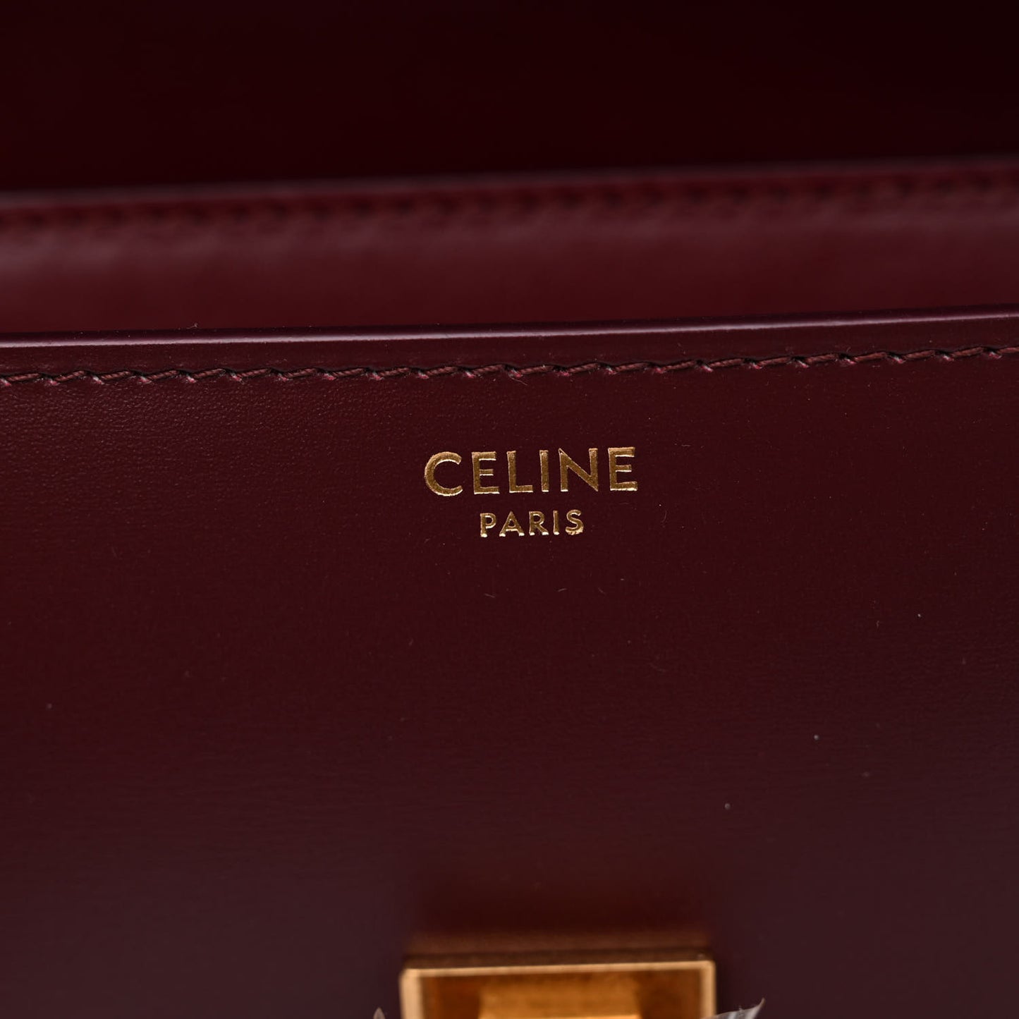 Box Calfskin Teen Classic Box Flap Bag Burgundy
