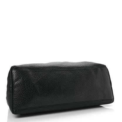 Gucci Pebbled Calfskin Medium Soho Chain Shoulder Bag Black 4 of 8