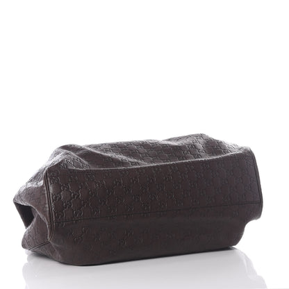Gucci Guccissima Signature Large Sukey Tote Chocolate 3 of 9