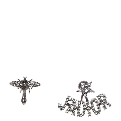 Christian Dior Palladium Crystal J'adior Earrings 1 of 5