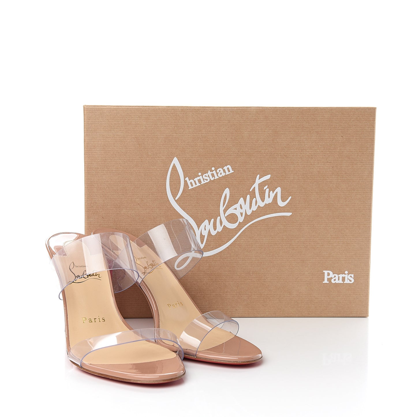 Patent PVC Just Nothing 85 Slide Sandals 37 Nude