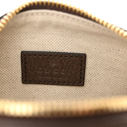 Gucci GG Supreme Monogram Textured Dollar Calfskin Web Super Mini Ophidia Top Handle Bowler Bag Beige Ebony New Acero 6 of 11