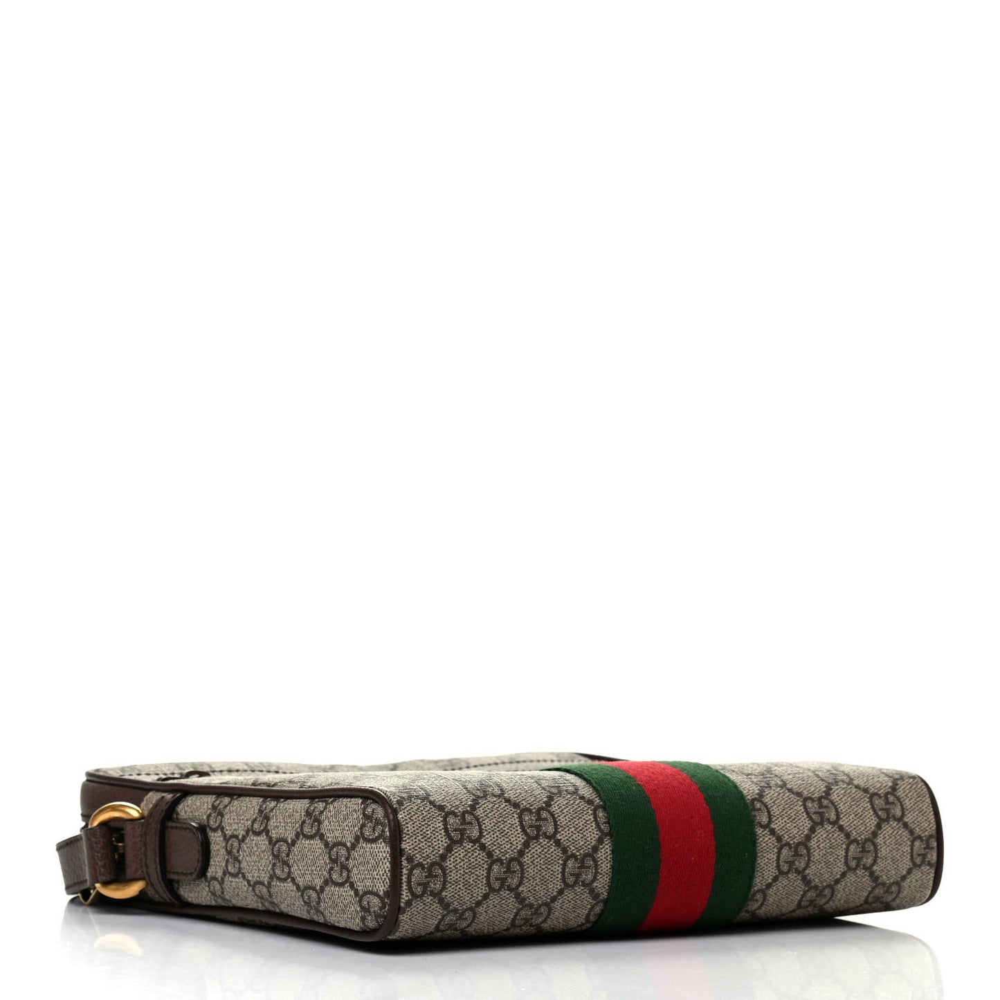 GG Supreme Monogram Web Small Ophidia Messenger Bag Brown