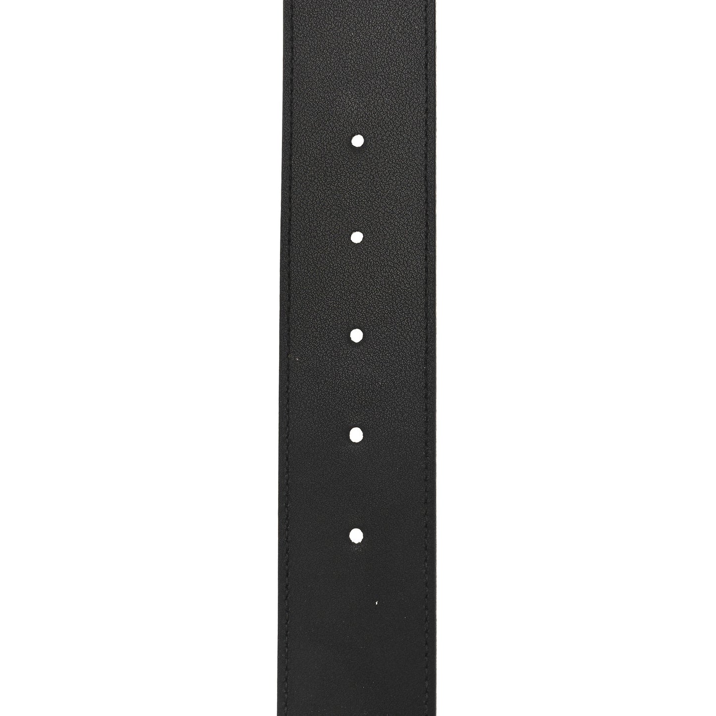 Moon Calfskin Pearl Double G 40mm Belt 90 36 Black Cream