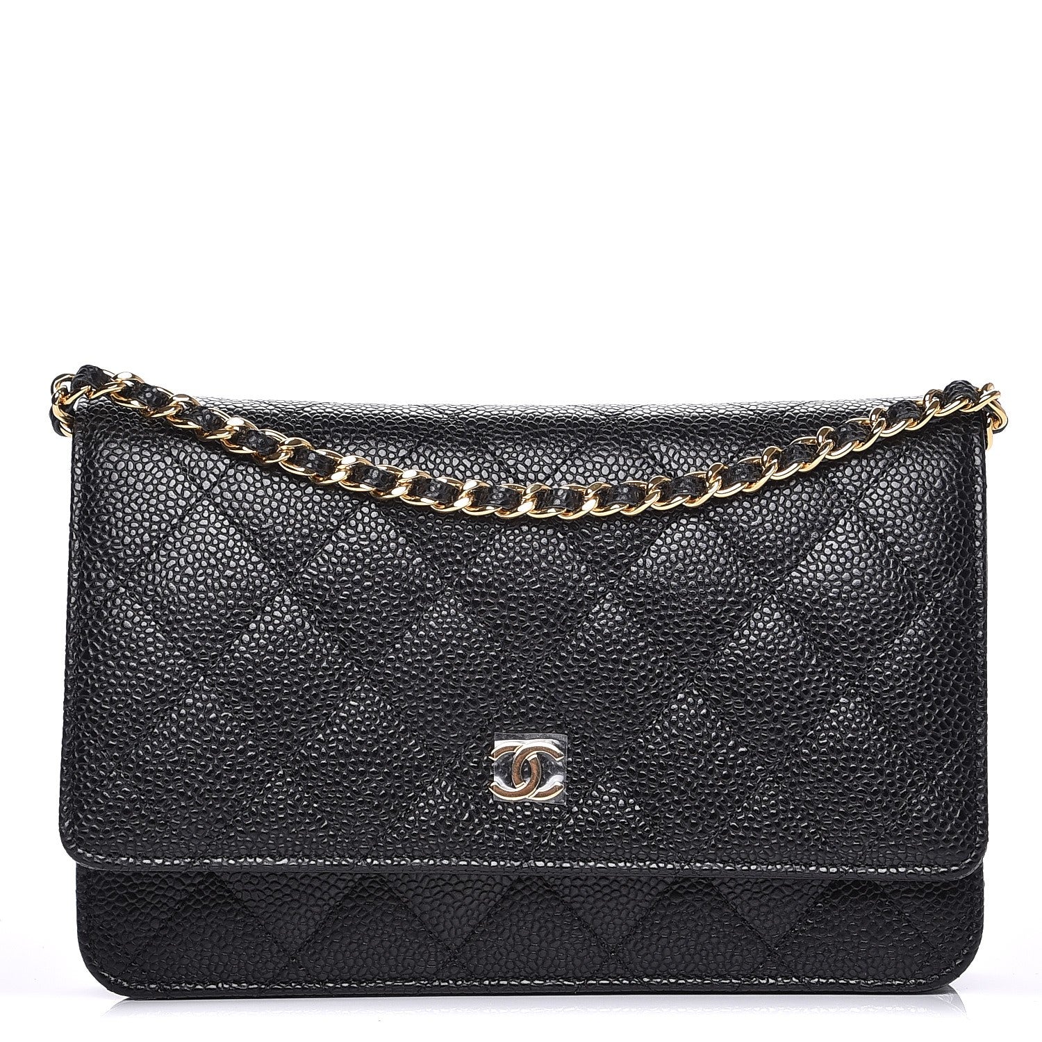 Chanel Caviar Quilted Wallet On Chain WOC Black 1 of 9