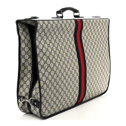 Gucci GG Supreme Monogram Web Savoy Garment Bag Beige Blue 2 of 7