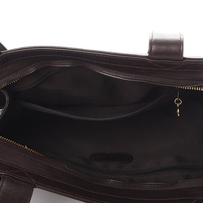 Chanel Lambskin CC Tote Brown 9 of 17