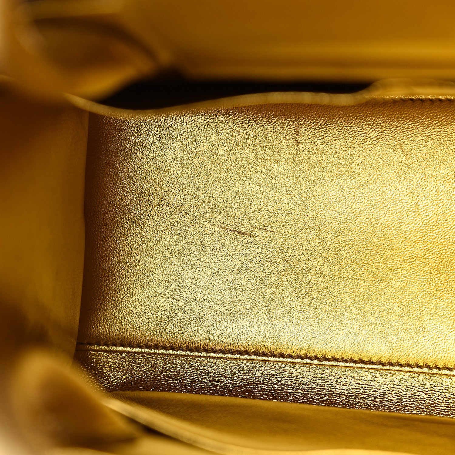 Christian Dior Metallic Goatskin Medium Diorever Flap Gold 7 of 12