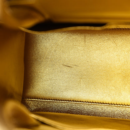 Christian Dior Metallic Goatskin Medium Diorever Flap Gold 7 of 12
