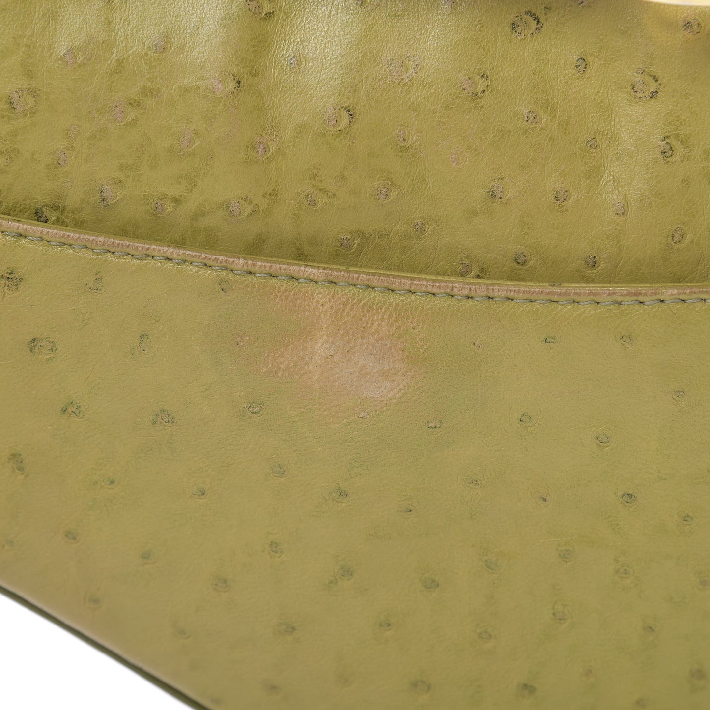 Ostrich Saddle Bag Green