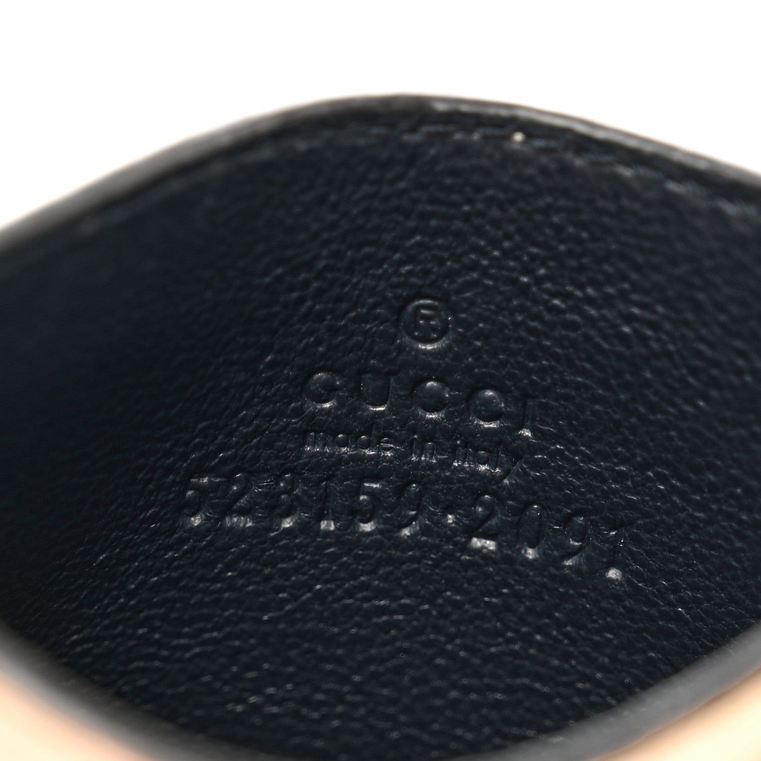 Gucci GG Supreme Monogram Textured Calfskin Web Ophidia Card Holder Beige Ebony Mystic White 6 of 7