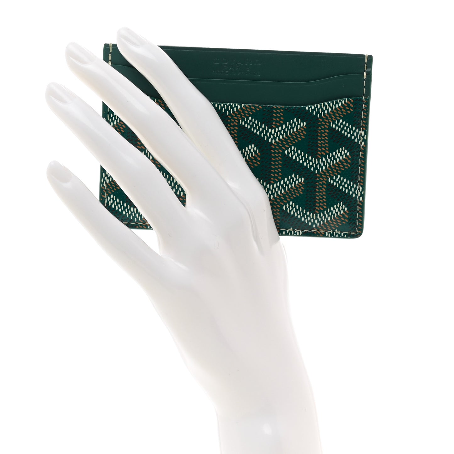 Goyardine Saint Sulpice Card Holder Green