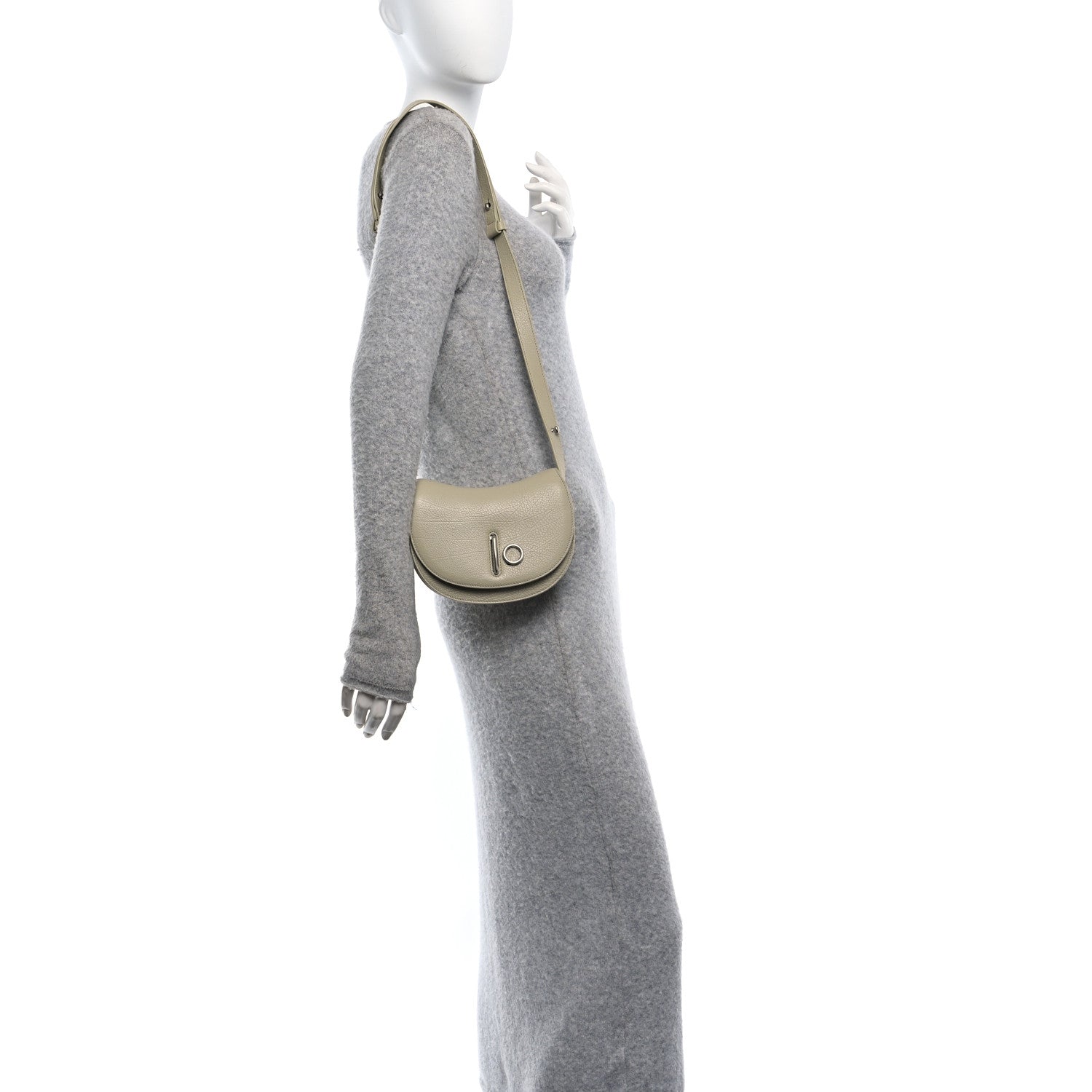 Burberry Grainy Calfskin Mini Rocking Horse Crossbody Hunter 2 of 10