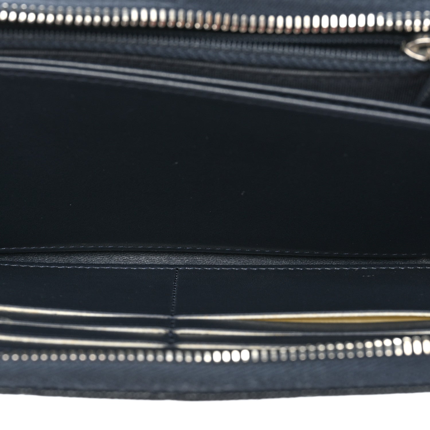 Chanel Caviar Quilted Large Gusset Zip Around Wallet Navy 5 of 13