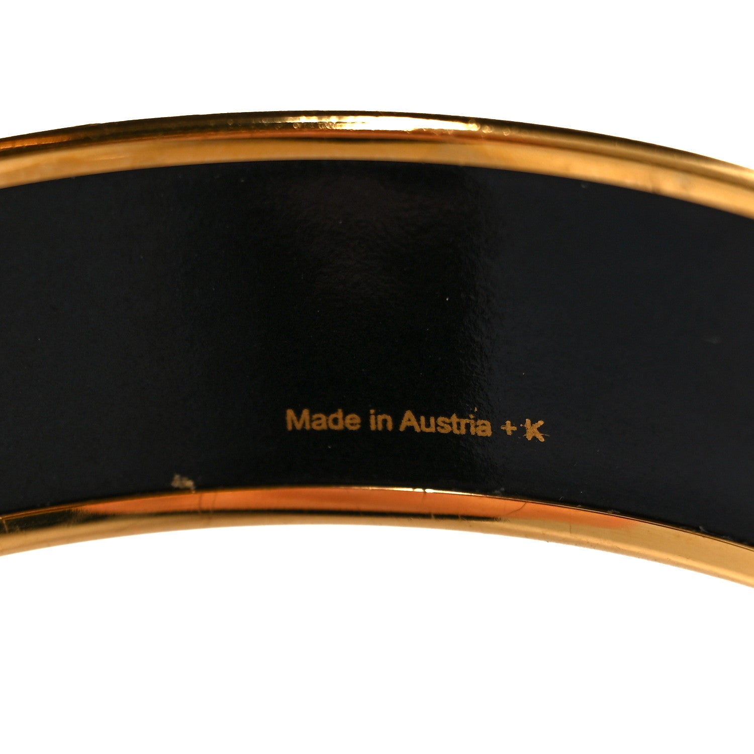 Hermes Enamel Printed De Passage a Paris Wide Bracelet 65 5 of 7