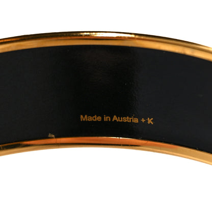 Hermes Enamel Printed De Passage a Paris Wide Bracelet 65 5 of 7
