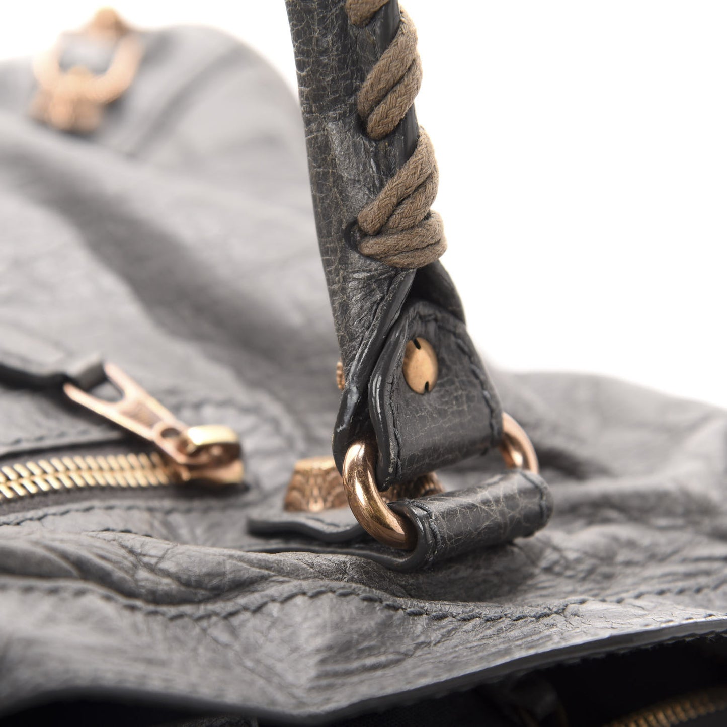 Agneau Giant 12 Rose Gold Hardware City Gris Tarmac