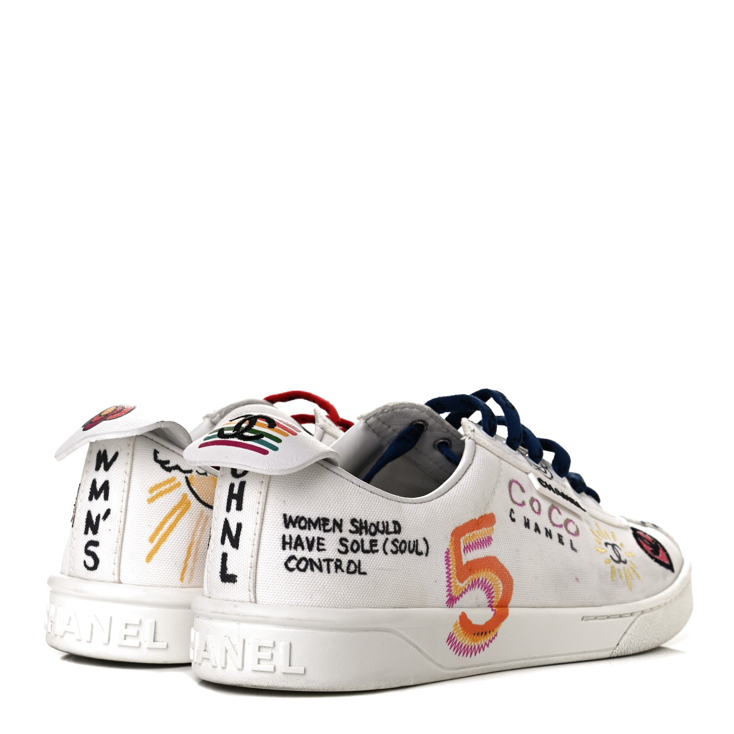 Chanel x Pharrell Williams Calfskin Womens Sneakers 39 White 3 of 6