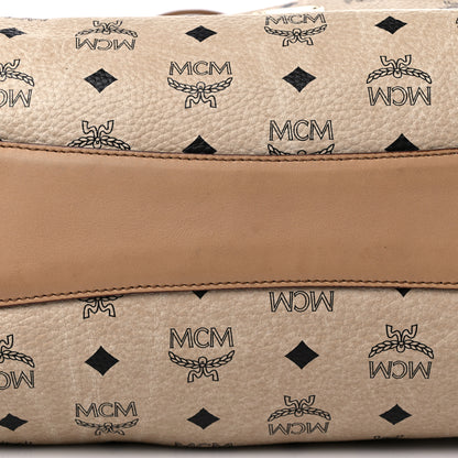 MCM Visetos Drawstring Bucket Bag Beige 11 of 15