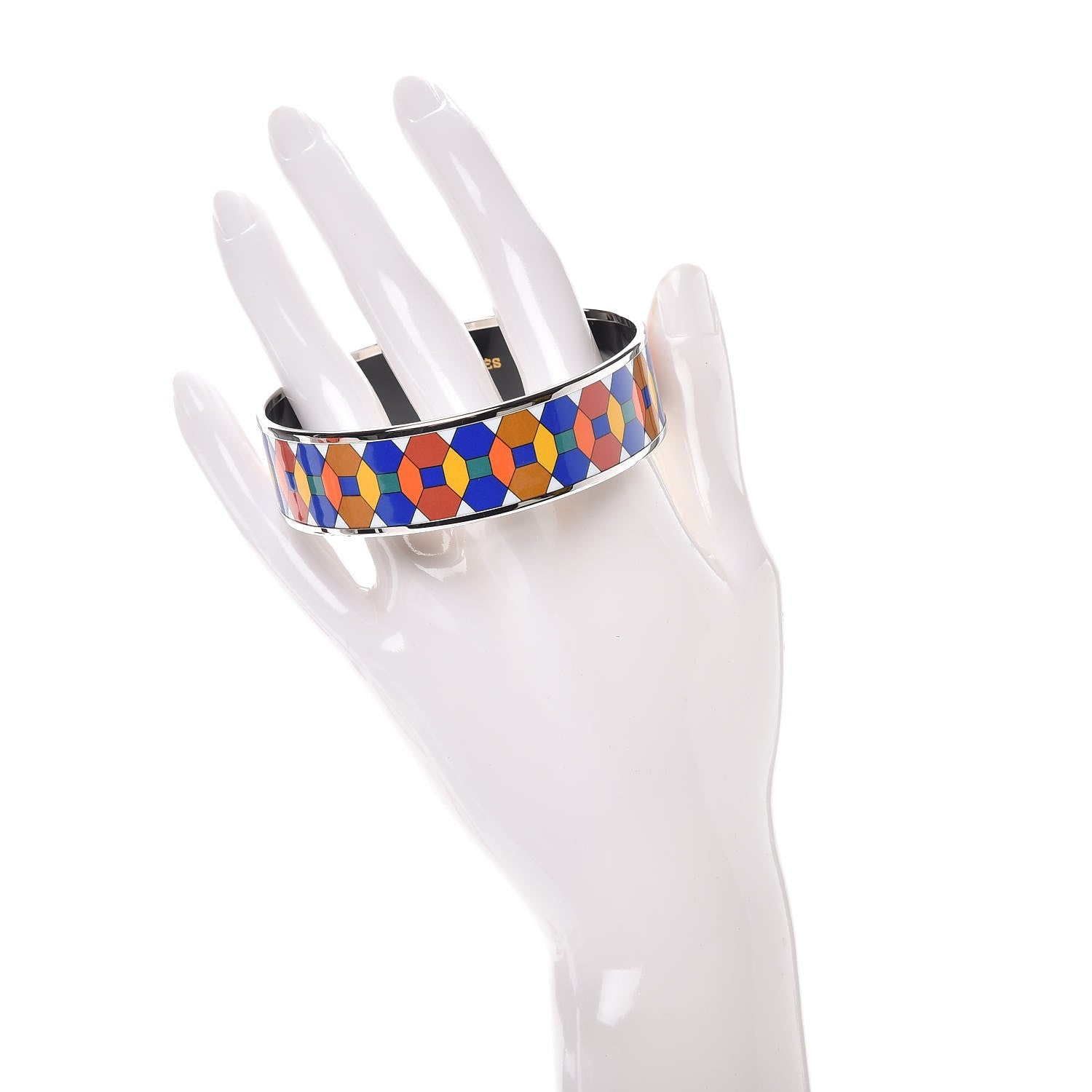 Hermes Enamel Printed Wide Bracelet 70 2 of 5