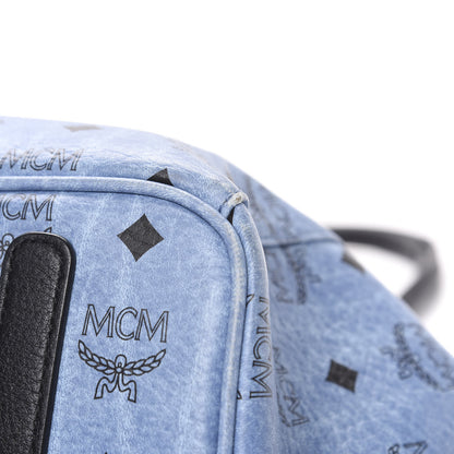 MCM Visetos Medium Project Reversible Shopper Tote Blue 11 of 18
