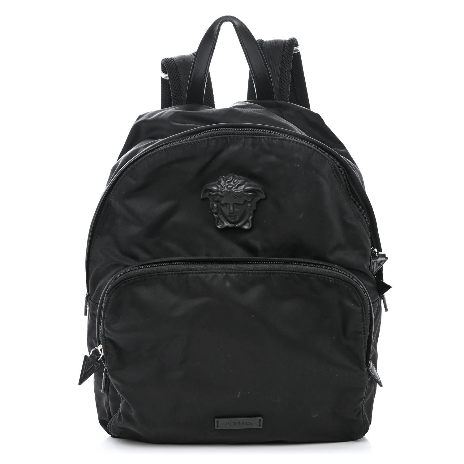 Versace Nylon La Medusa Backpack Black 1 of 16