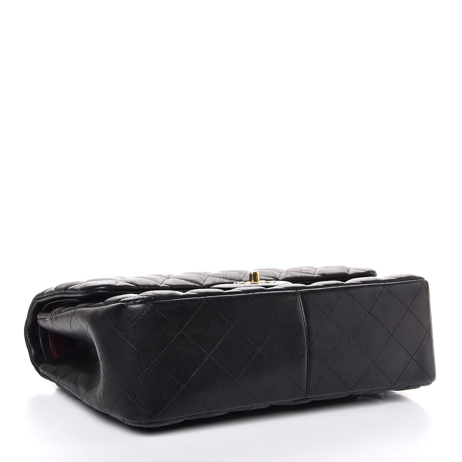 Chanel Lambskin Quilted Jumbo Double Flap Black 5 of 8