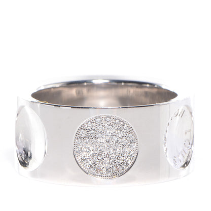 Louis Vuitton 18K White Gold Diamonds Empreinte Large Ring 56 US 7.5 1 of 6