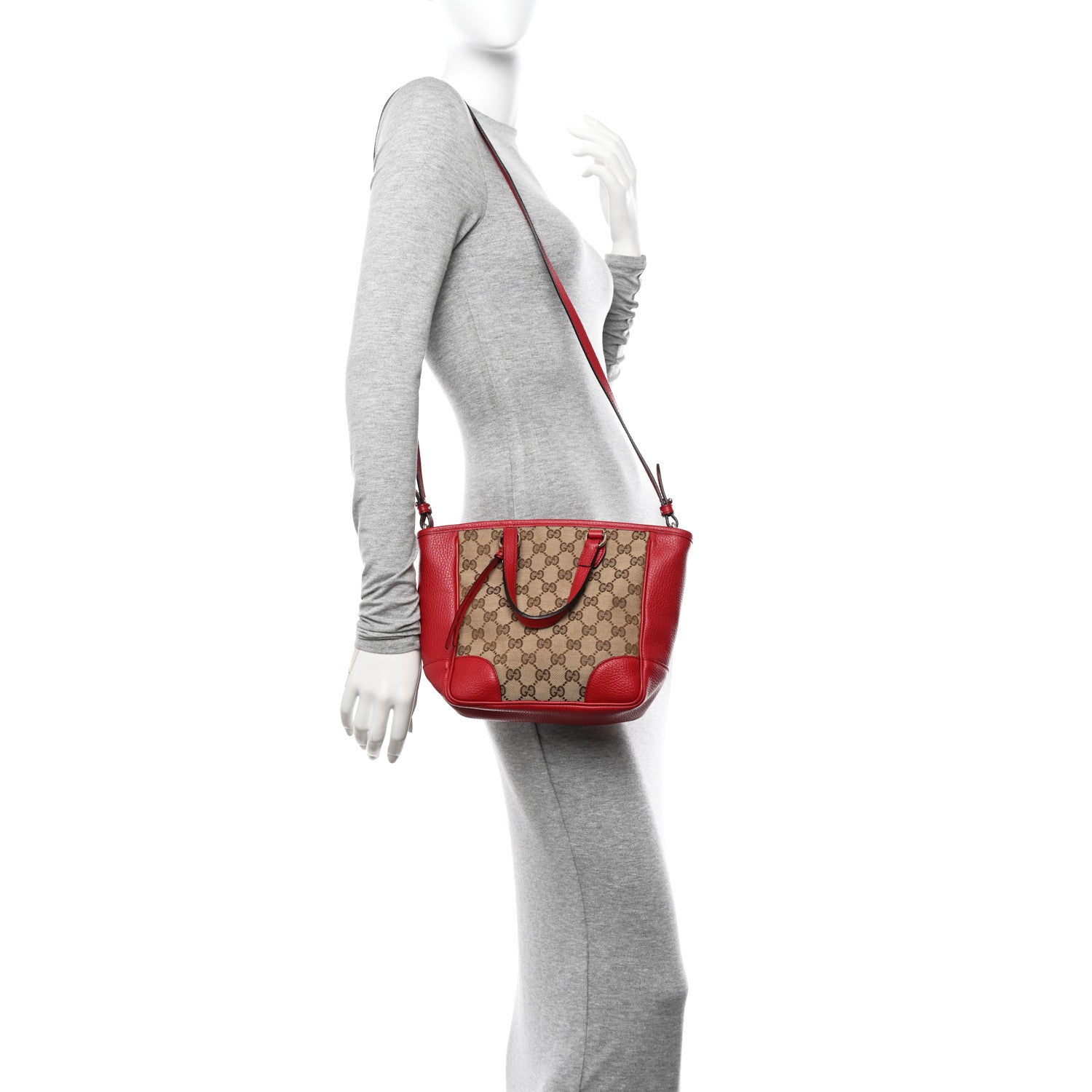 Gucci Monogram Small Bree Tote Red 2 of 13