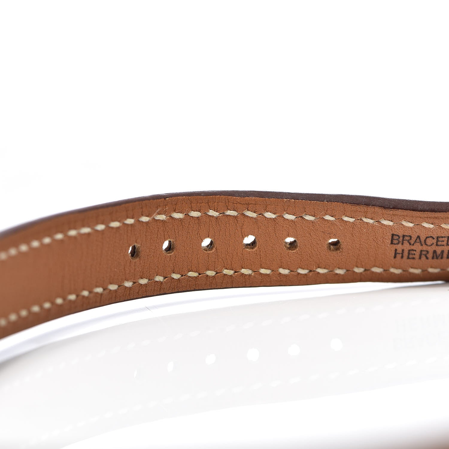 Hermes Stainless Steel Barenia 26mm Cape Cod Tonneau Double Tour Quartz Watch Fauve 8 of 9