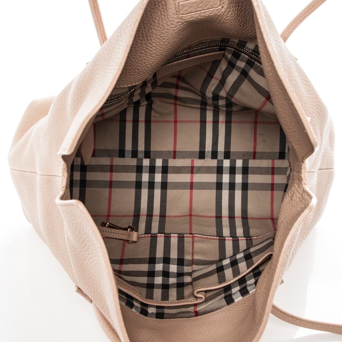 Grainy Calfskin Medium Baynard Tote Light Nude
