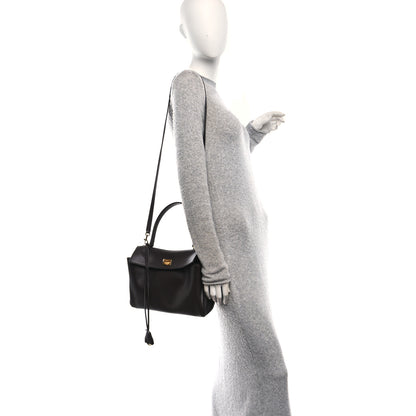 Balenciaga Natural Smooth Calfskin Small Rodeo Top Handle Handbag Espresso 2 of 10