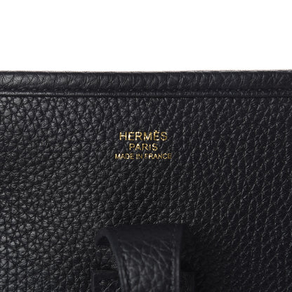Hermes Taurillon Clemence Evelyne III PM Black 5 of 12