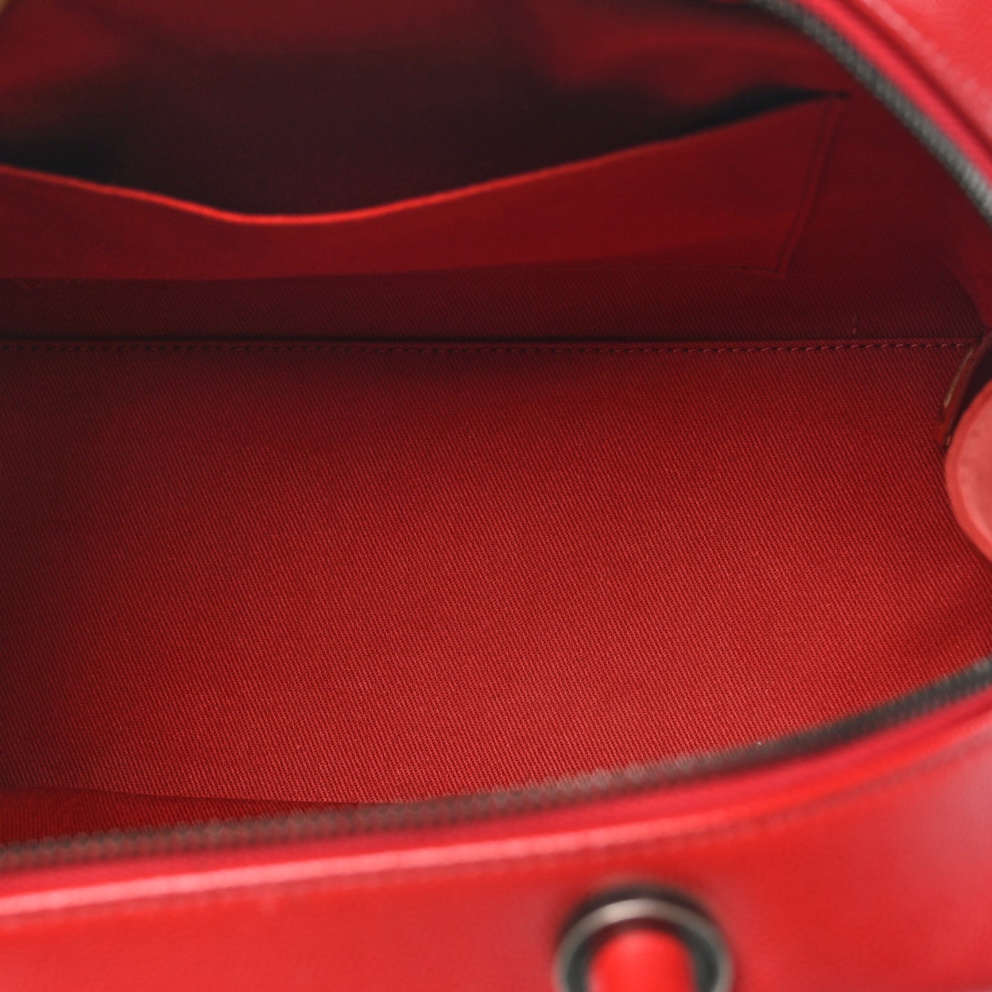 Caviar Quilted Small Coco Handle Bowling Bag Red
