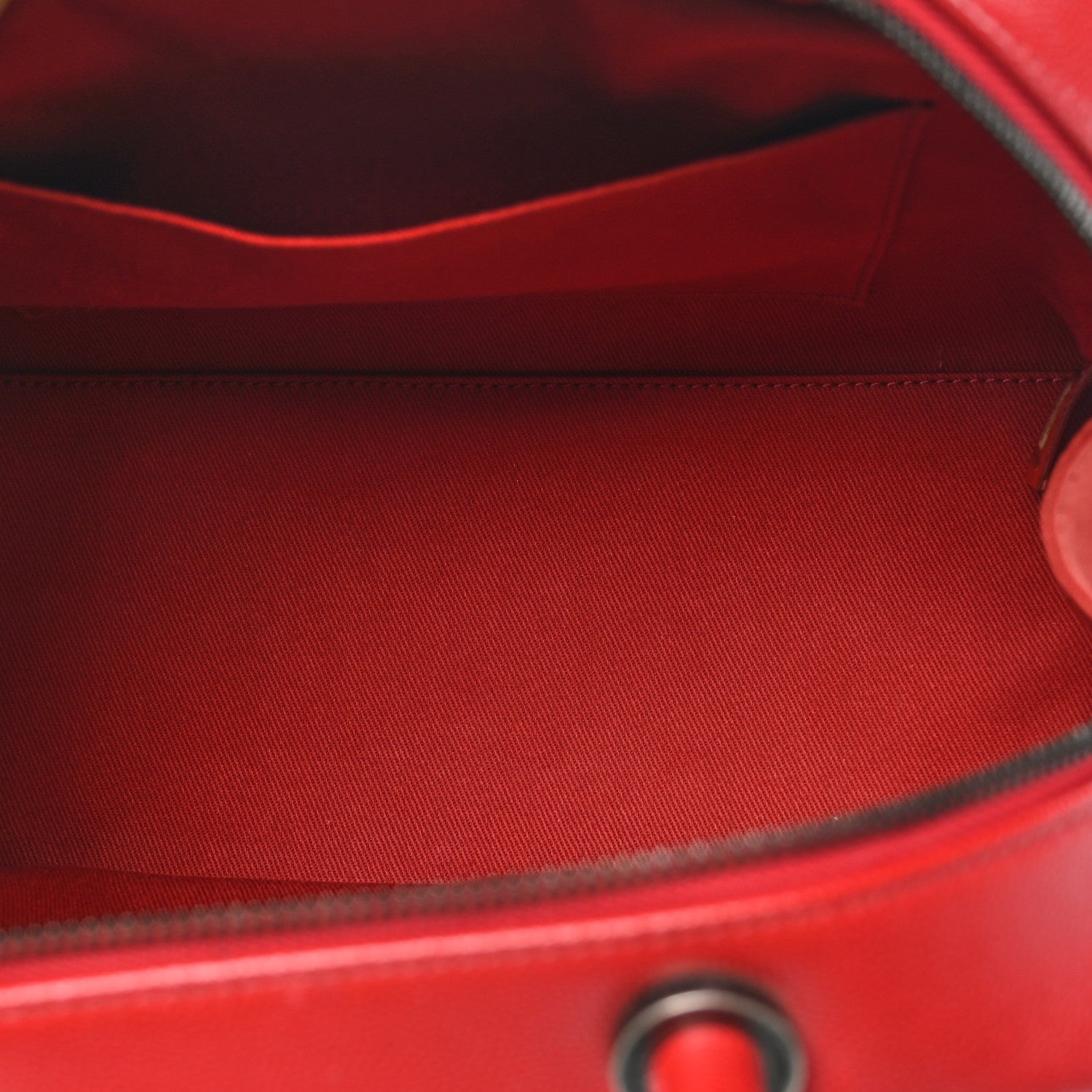 Chanel Caviar Quilted Small Coco Handle Bowling Bag Red 5 of 10