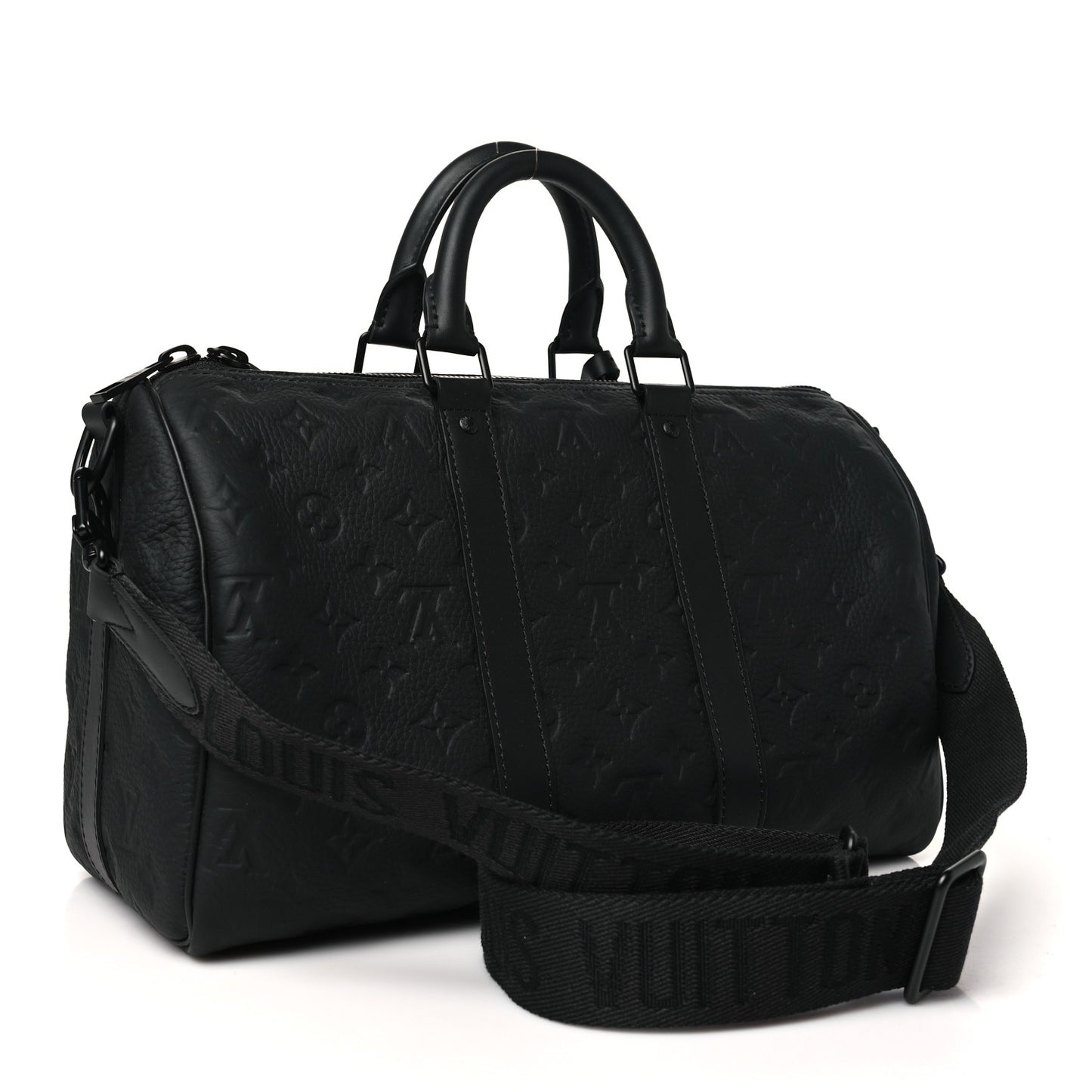 Monogram Taurillon Keepall Bandouliere 35 Black