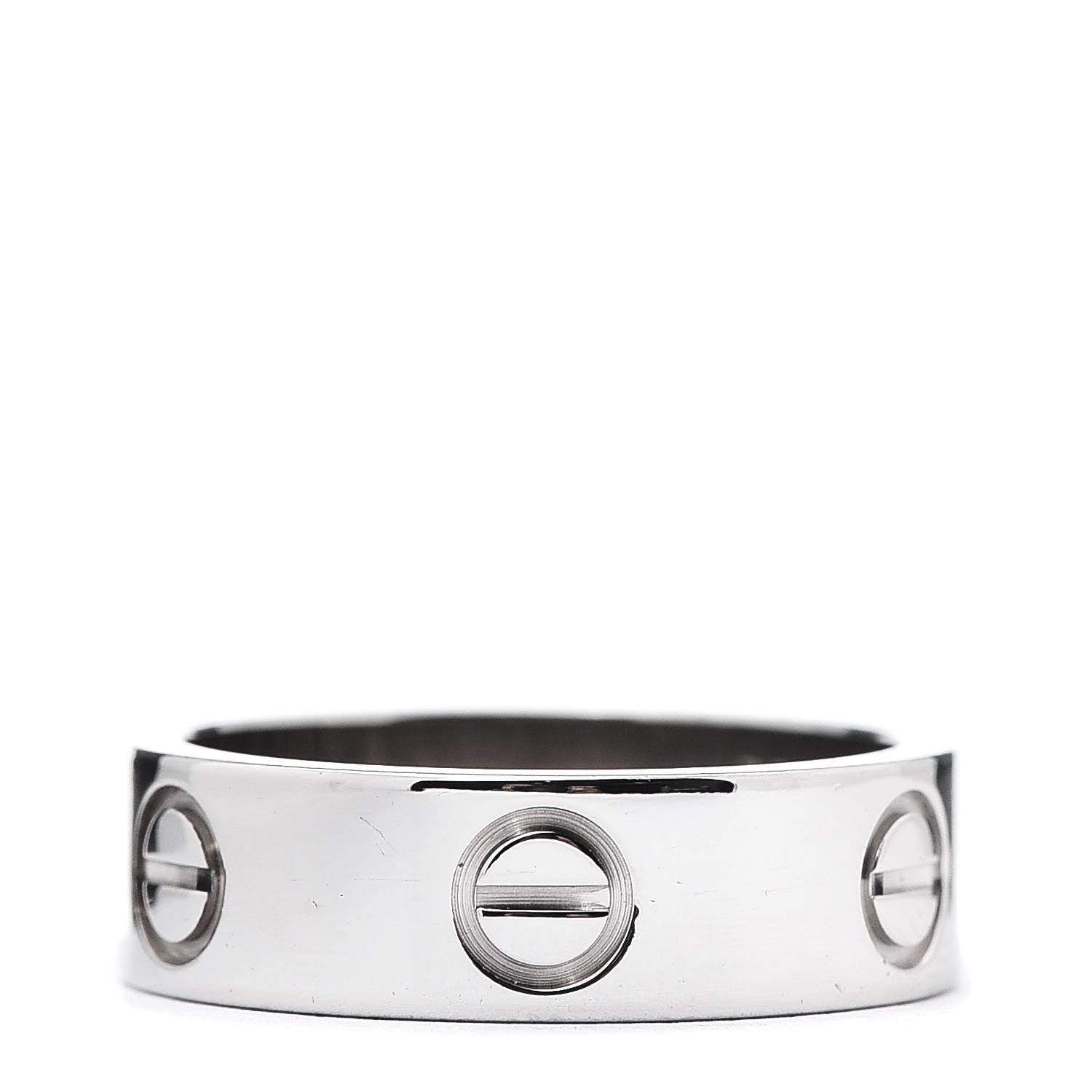 Cartier 18K White Gold 5.5mm LOVE Ring 50 5.25 1 of 4