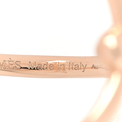 Hermes 18K Rose Gold PM Filet d'Or Ring 53 6.25 5 of 6
