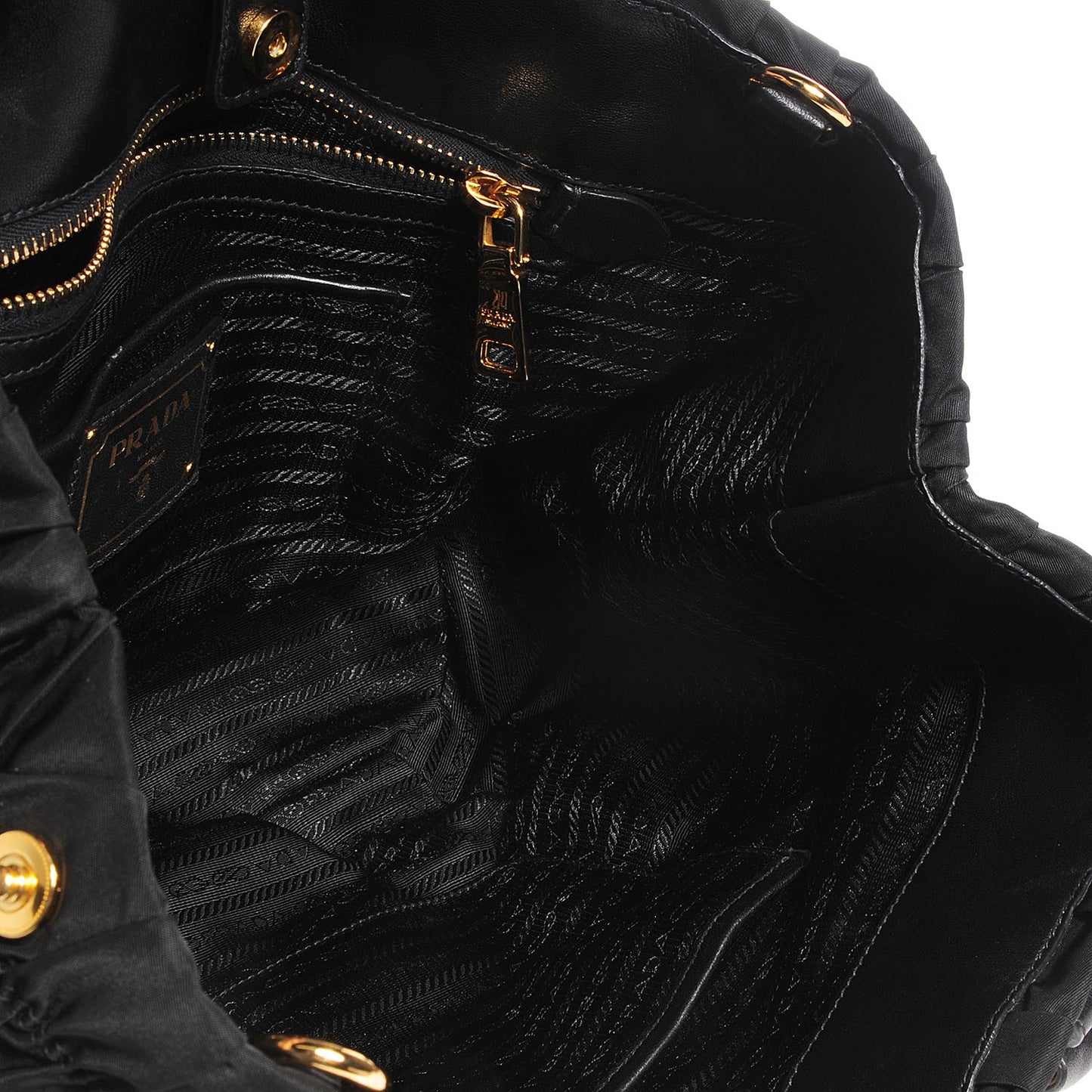Tessuto Nylon Gaufre Tote Nero Black