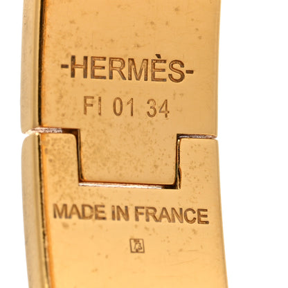 Hermes Enamel Narrow Clic Clac H Bracelet GM Black 4 of 6