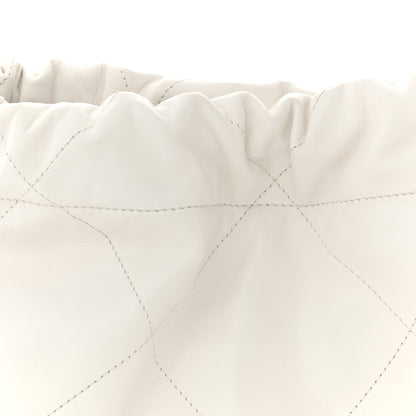 Chanel Shiny Calfskin Quilted Chanel 22 East West White 9 of 11